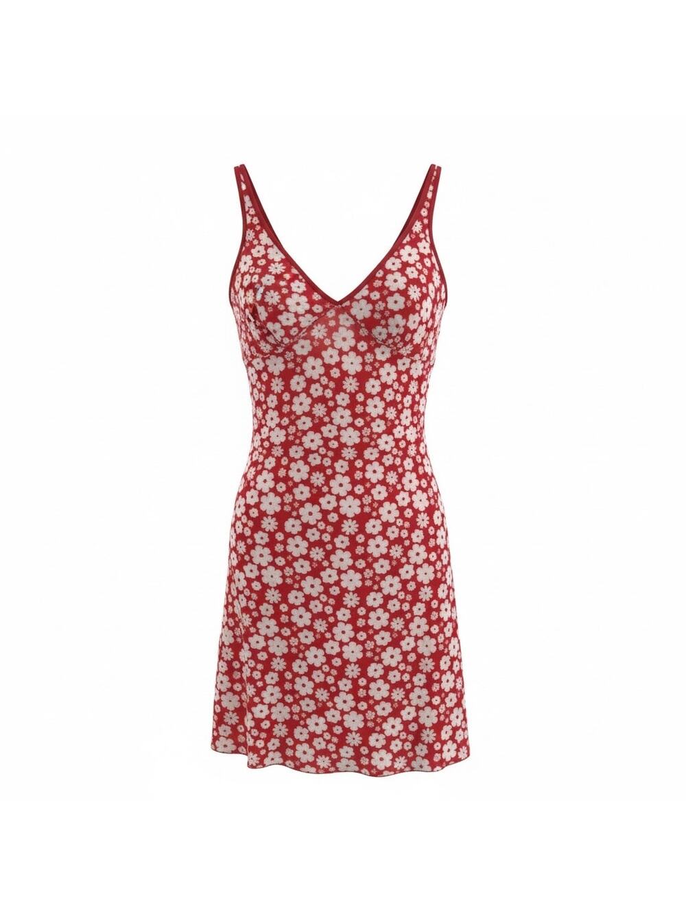 Forever 21 m retro floral print y2k bodycon whimsical mini dress